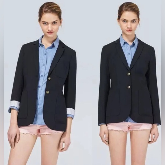 Aritzia Jackets & Blazers - ARITZIA Talula Exeter Boyfriend Roll Sleeve Black Blazer Womens Size 10
